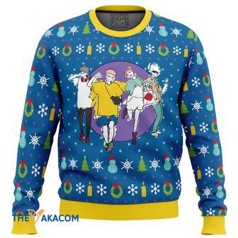 Fun Walk Jujutsu Kaisen Gift For Fan Anime Christmas Ugly Sweater | Favorety DE