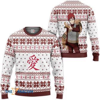 Gaara Custom Gift For Fan Anime Christmas Ugly Sweater | Favorety DE