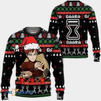 Gaara Naruto Anime Black Custom Gift For Fan Anime Christmas Ugly Sweater | Favorety CA