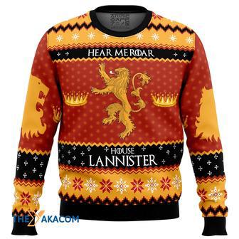 Game of Thrones House Lannister Gift For Fan Anime Christmas Ugly Sweater | Favorety DE