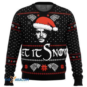 Game of Thrones Let it Snow Gift For Fan Anime Christmas Ugly Sweater | Favorety DE