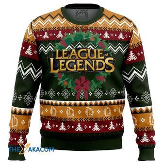 Game on Christmas League of Legends Gift For Fan Anime Christmas Ugly Sweater | Favorety