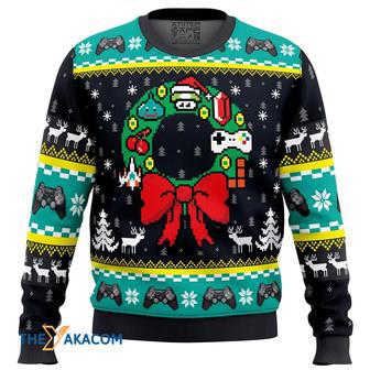 Game On Gamer Gift For Fan Anime Christmas Ugly Sweater | Favorety AU