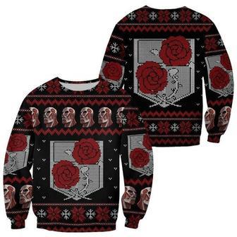 Garrison Roses Attack On Titan Anime Fan Ugly Sweater | Favorety UK