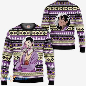 Gen Asagiri Anime Dr Stone Custom Gift For Fan Anime Christmas Ugly Sweater | Favorety