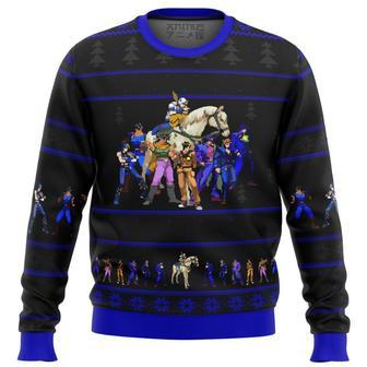 Generations Jojo's Bizarre Adventure Anime Xmas Ugly Wool Knitted Sweater | Favorety CA