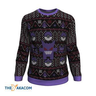 Gengar Ghastly Haunter Pokemon Anime Ugly Sweater | Favorety AU