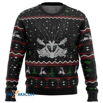 Ghibli Forest Spirit Gift For Fan Anime Christmas Ugly Sweater | Favorety