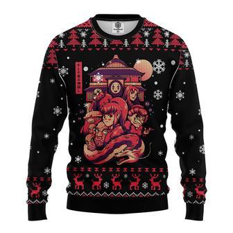 Ghibli Spirited Away Anime Ugly Christmas Sweater | Favorety