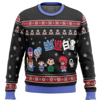 Ghost Fighter YuYu Hakusho Chibis Ugly Christmas Sweater | Favorety DE