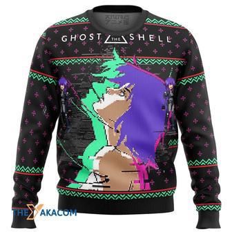 Ghost in the Shell Major Custom Gift For Fan Anime Christmas Ugly Sweater | Favorety