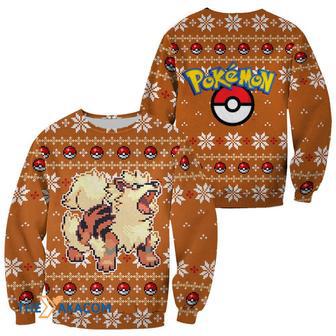 Gift Arcanine Pokemon Anime Manga Ugly Christmas Sweater | Favorety DE