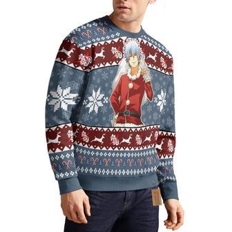 Gintama Knitted Sweatshirt Custom Sakata Gintoki Ugly Sweater Anime Christmas Gift | Favorety AU