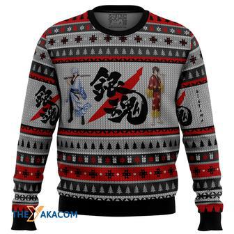 Gintama Shinsuke and Gintoki Gift For Fan Anime Christmas Ugly Sweater | Favorety UK