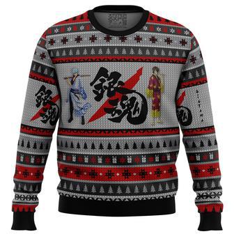 Gintama Shinsuke and Gintoki Ugly Christmas Sweater | Favorety CA