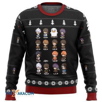 Gintama Sprites Custom Gift For Fan Anime Christmas Ugly Sweater | Favorety