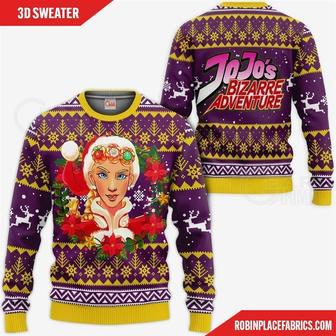 Giorno Giovanna Ugly Christmas Sweater JoJo's Anime Xmas | Favorety AU