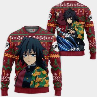 Giyuu Anime Kimetsu Xmas Ugly Christmas Knitted Sweater | Favorety AU