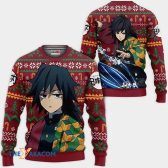 Giyuu Kimetsu no Yaiba Anime Custom Gift For Fan Anime Christmas Ugly Sweater | Favorety