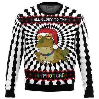 Glory To The Hypnotoad Ugly Christmas Sweater | Favorety