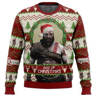 God of Christmas God of War Ugly Christmas Sweater | Favorety UK