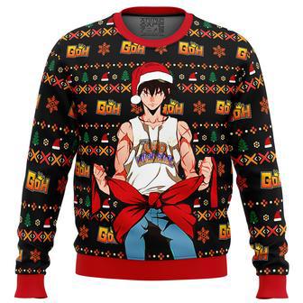 God of High School Santa Jin Mori Ugly Christmas Sweater | Favorety