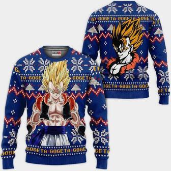 Gogeta Anime Dragon Ball Xmas Ugly Christmas Knitted Sweater | Favorety DE