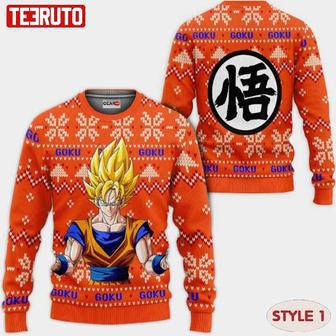 Gohan Dragon Ball Xmas Anime Ugly Wool Knitted Sweater | Favorety AU