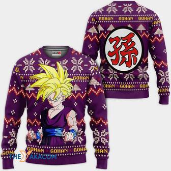 Gohan SJJ Anime Dragon Ball Custom Gift For Fan Anime Christmas Ugly Sweater | Favorety DE