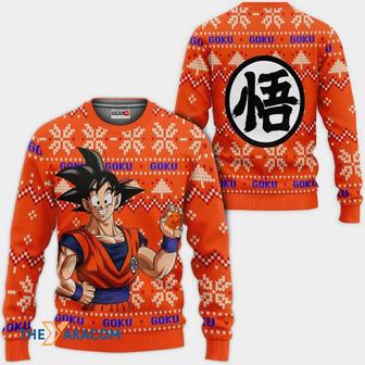 Goku Custom Anime Dragon Ball Gift For Fan Anime Christmas Ugly Sweater | Favorety AU