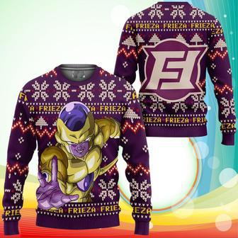 Golden Frieza Ugly Christmas Sweater Anime Dragon Ball Xmas Gifts | Favorety CA