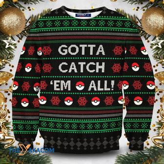 Gotta Catch Em All Pokemon Manga Anime Ugly Sweater | Favorety DE