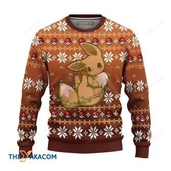 Great Gift Eevee Pokemon Anime Manga Ugly Christmas Sweater | Favorety DE