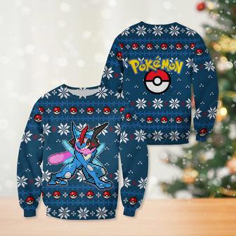 Greninja Pokemon Christmas Ugly Xmas Sweater | Favorety AU