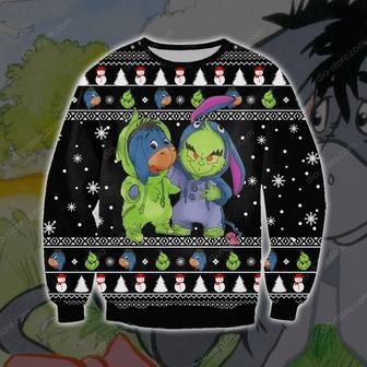 Grinch Sweater Eeyore Grinch Christmas Black Ugly Sweater Cute Disney Grinch Ugly Sweater Eeyore | Favorety AU