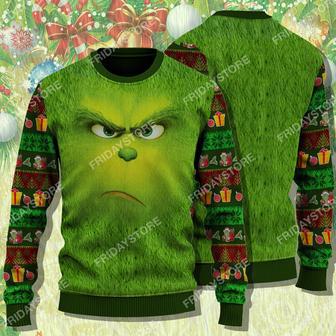 Grinch Ugly Sweater The G Stolen Christmas Face Sweater | Favorety DE