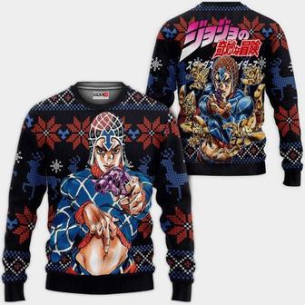 Guido Mista Anime Jjba Xmas Ugly Christmas Knitted Sweater | Favorety CA