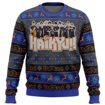 Haikyuu Anime Karasuno High Xmas Ugly Wool Knitted Sweater | Favorety AU