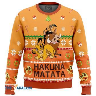 Hakuna Matata Gift For Fan Anime Christmas Ugly Sweater | Favorety UK