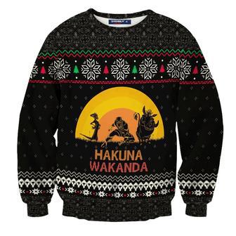 Hakuna Wakanda Christmas Unisex Wool Sweater | Favorety AU