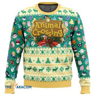 Happy Animal Villagers Animal Crossing Gift For Fan Anime Christmas Ugly Sweater | Favorety