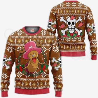 Happy Chopper One Piece Anime Xmas Ugly Christmas Knitted Sweater | Favorety UK