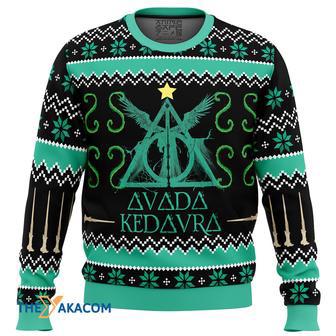 Harry Potter Avada Kedavra Gift For Fan Anime Christmas Ugly Sweater | Favorety DE