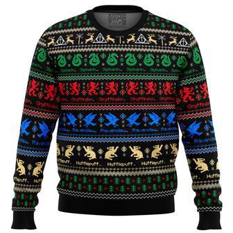 Harry Potter Hogwarts Houses Ugly Christmas Sweater | Favorety AU