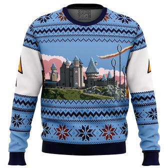 Harry Potter Retro Hogwarts Ugly Christmas Sweater | Favorety AU