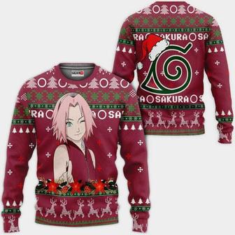 Haruno Sakura Naruto Anime Xmas Ugly Wool Knitted Sweater | Favorety AU