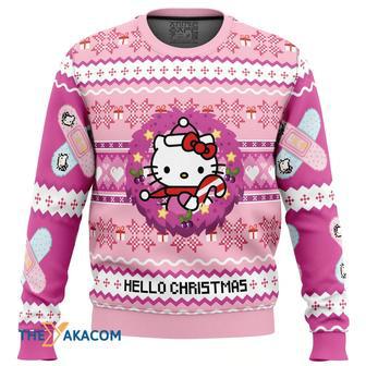 Hello Christmas Hello Kitty Custom Gift For Fan Anime Christmas Ugly Sweater | Favorety CA