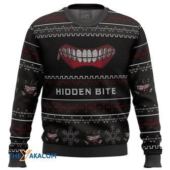 Hidden Bite Tokyo Ghoul Custom Gift For Fan Anime Christmas Ugly Sweater | Favorety AU