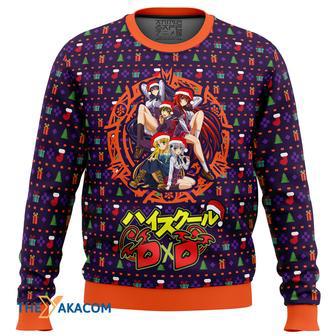 High School DXD Dreaming His Own Harem Gift For Fan Anime Christmas Ugly Sweater | Favorety