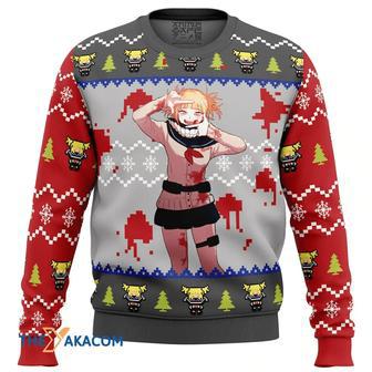 Himiko Toga My Hero Academia Custom Gift For Fan Anime Christmas Ugly Sweater | Favorety